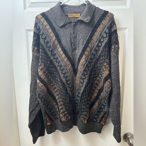 Porto Cruz “Coogi” Style Sweater Mens Large